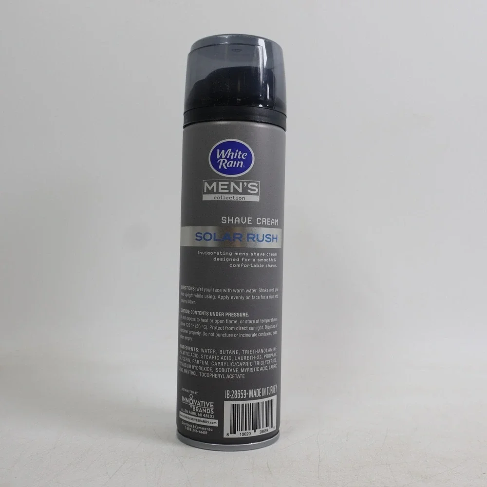 3 PACK White Rain Men's Collection Shave Cream Solar Rush 7 oz Each